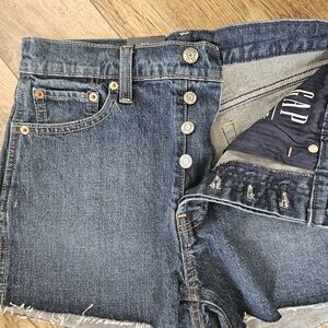 GAP Women's Dark Blue Button-Fly Jeans